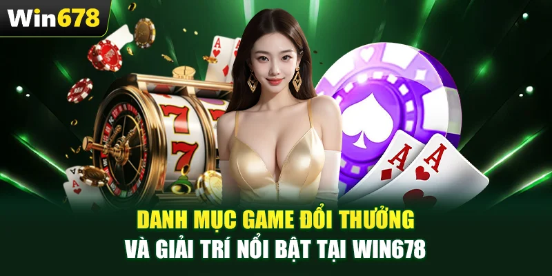 Danh mục game đổi thưởng và giải trí nổi bật tại WIN678